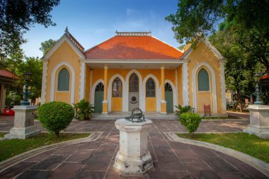 Ayothaya, Tayland -Nisan 6,2018: vaaz hall-açık-kral chulalongkorn müzede Wat Niwet Thamma Phat Ratchaworawihan ayutthaya, Tayland