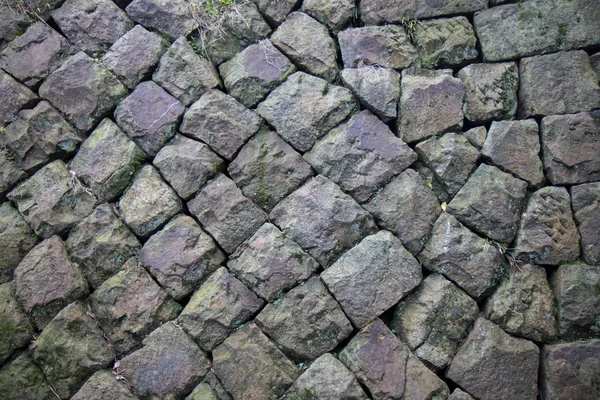 Textuur Van Oude Rock Muur Voor Achtergrond — Stockfoto