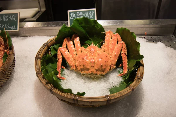 Kral yengeçler Taipei, Balık Pazarı, Tayvan