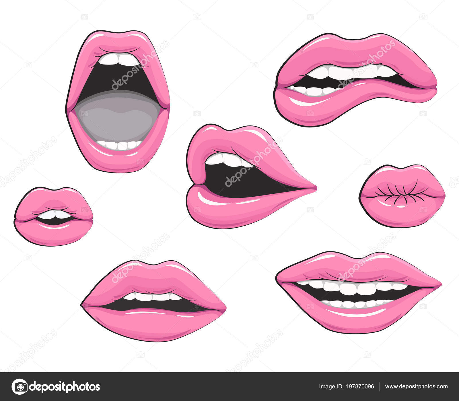 Vector Illustration Beauty Set Lips Icons Open Smile Teeth Kiss Vector Image By C Nikush21 Vector Stock Vector Illustration Beauty Set Lips Icons Open Smile Teeth Kiss Vector Image By C Nikush21 Vector Stock