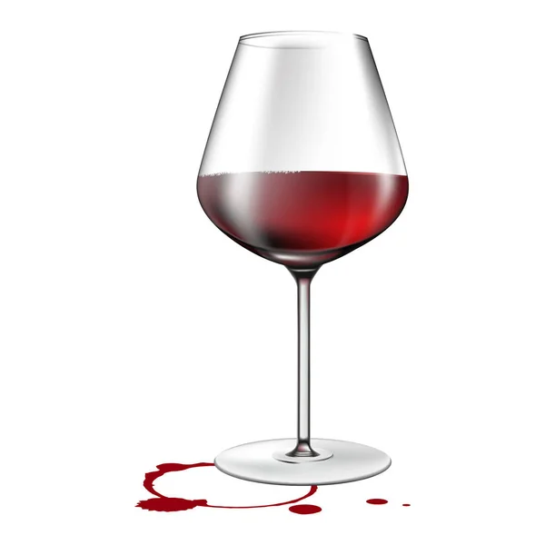 Vektör Çizim Zole Kırmızı Şarap Yalayıp Yutmak Bir Leke Simgesiyle — Stok Vektör