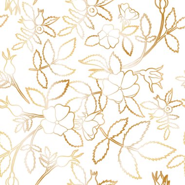  Çiçek vintage vektör seamless modeli.