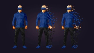 sanal gerçeklik düşük poli tasarlamak gözlükler