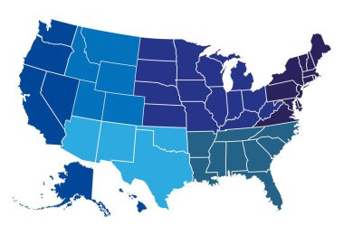 ABD bölgeleri Haritası