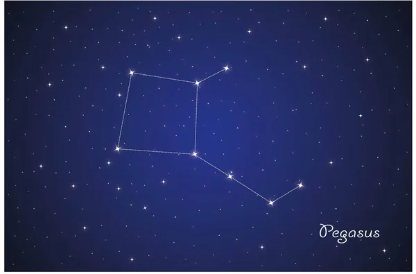 Constelação Pegasus Espaço Profundo —  Vetores de Stock