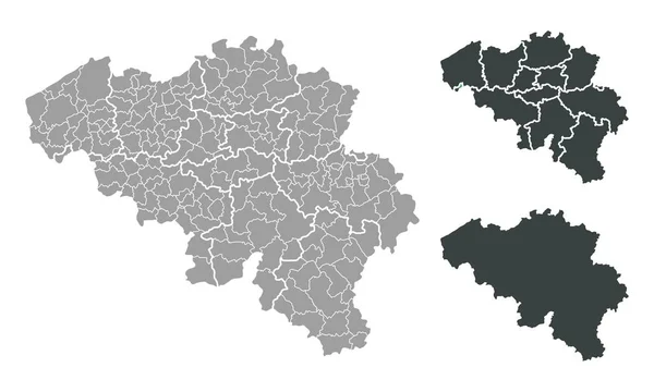 Mapa Belgii — Wektor stockowy