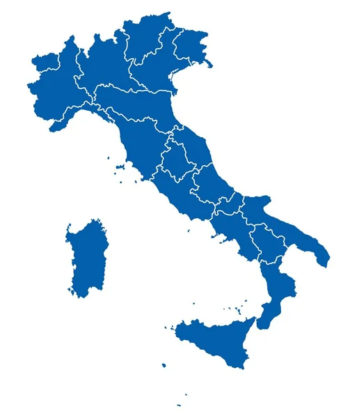Контурная Карта Италии — стоковый вектор