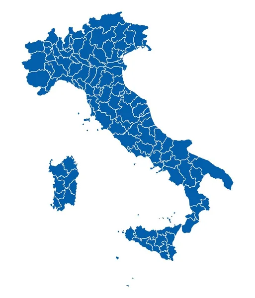 Контурная Карта Италии — стоковый вектор