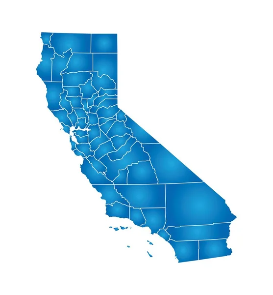 Mapa Esboço California —  Vetores de Stock