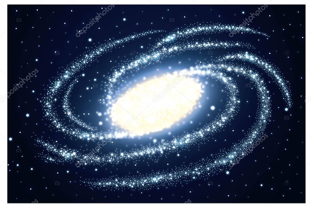 Background with galaxy in deep space