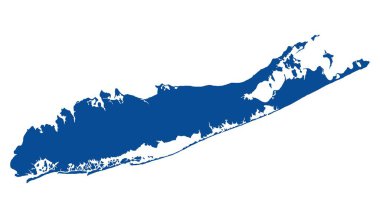 Map of Long Island clipart