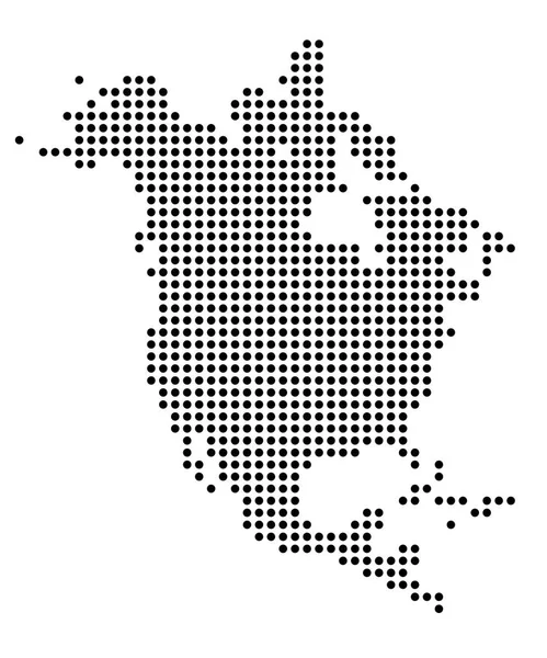 Мапа Південної Америки Точки — стоковий вектор