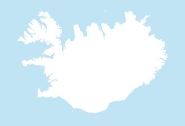 Beyaz Islandia Haritası