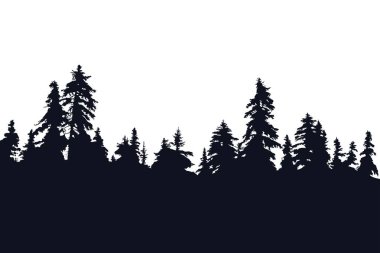 Vektör vintage orman manzara