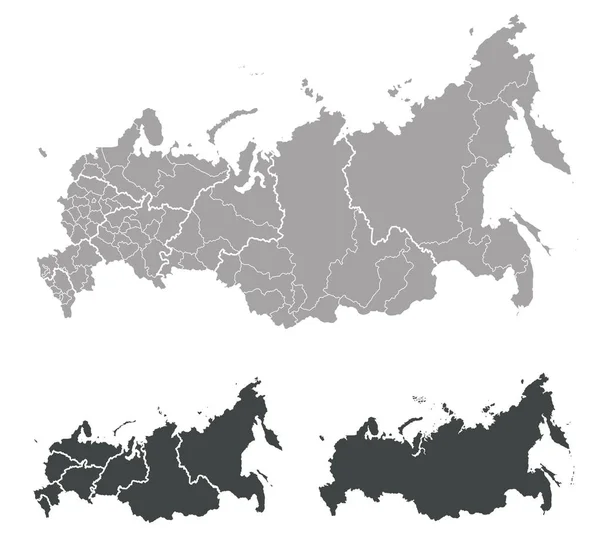 Umrisskarte Von Russland — Stockvektor