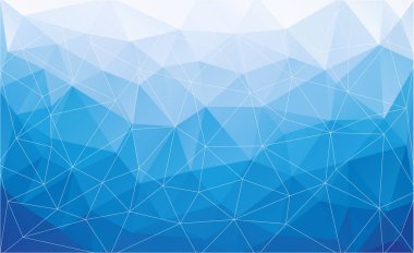 Mavi su poligonal arka plan