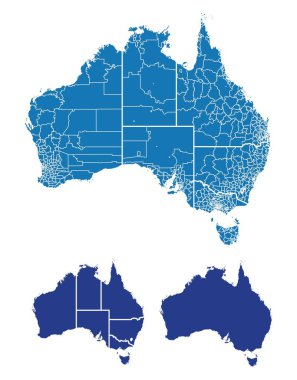 Avustralya Detaylı Haritası