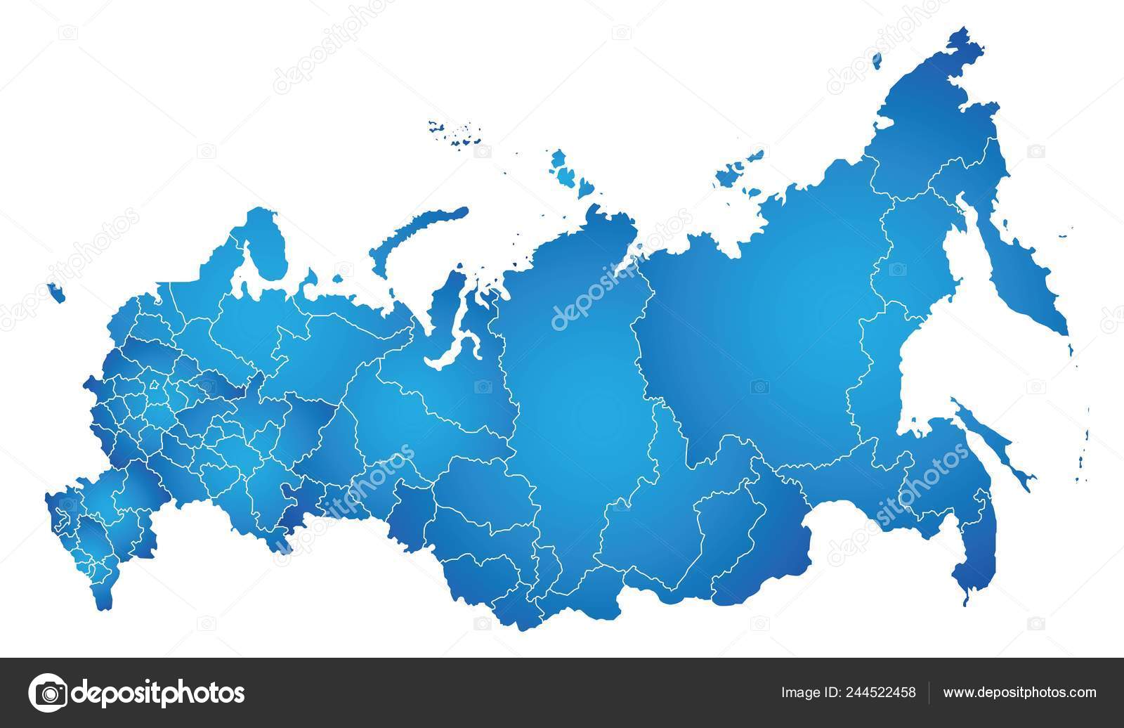Vetores de Federação Russa Detalhou Mapa Com Regiões E Cidades Do País e  mais imagens de Mapa - iStock