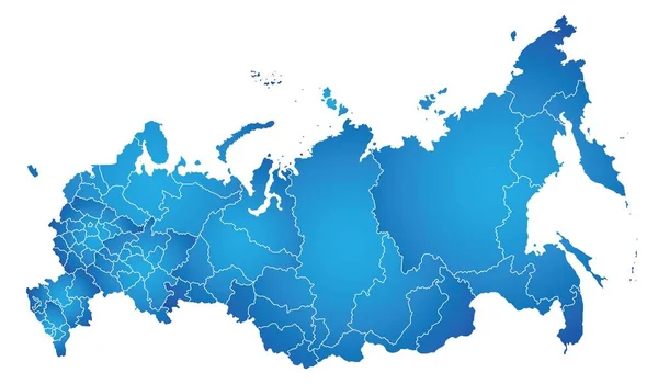 Map Russian Federation — Stock Vector