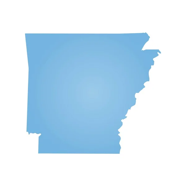 Carte État Arkansas — Image vectorielle