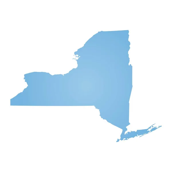 Carte État New York — Image vectorielle