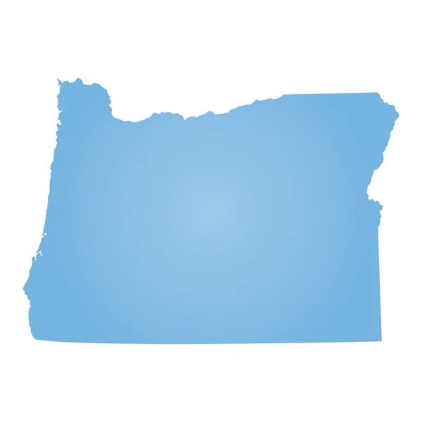 Mapa Estado Oregon —  Vetores de Stock