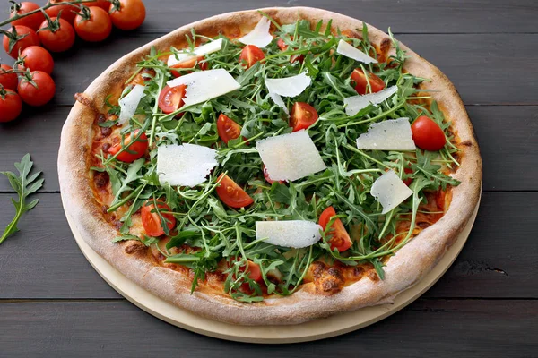 Fast Food Pizza Tradizionale Vari Sapori — Foto Stock