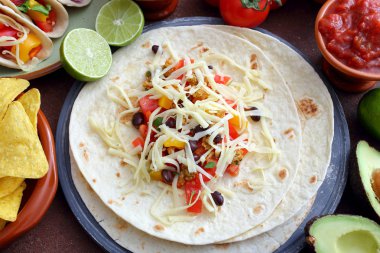 Çeşitli Meksika Gıda arka plan