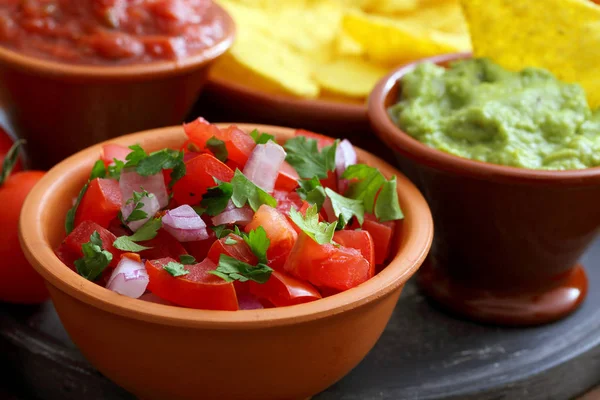 Surtido Comida Mexicana Fondo —  Fotos de Stock