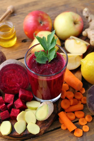 Fresh Fruits Vegetables Juice — Stock Photo, Image