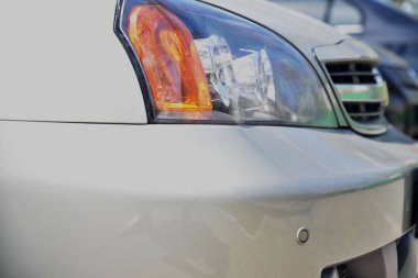 Araba, sanat yumuşak odak yakın çekim farlar