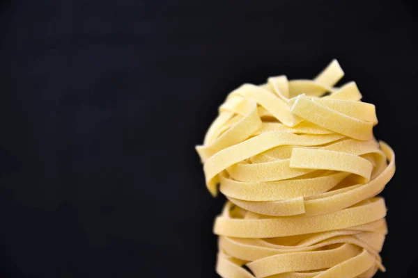 Ingredienti Variopinti Freschi Gustosi Cottura Della Pasta Tagliatelle — Foto Stock