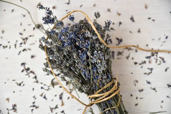 Torkad Lavendel Traditionella Lavendelblomma Torkning — Stockfoto