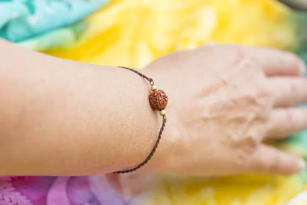 Elegant Tiny Bracelet Female Hand — Stock Photo, Image