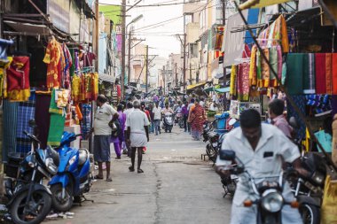 Udaipur, Rajasthan, Hindistan, 31 Ocak 2018: Genel city piyasa