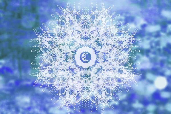 Abstract Mandala Sacred Geometry Spiritual Symbols — Stock Photo, Image