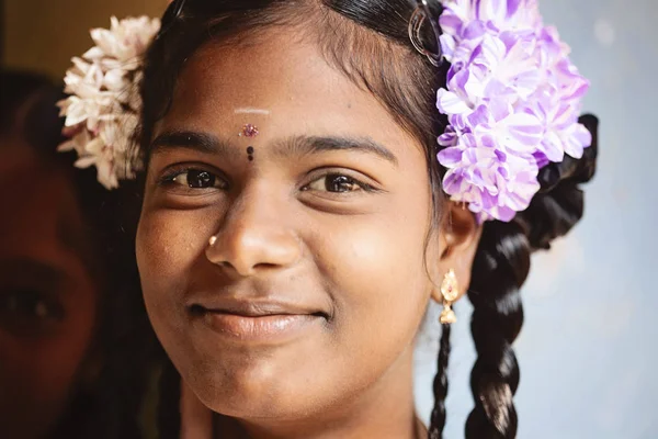 Arunachala Tiruvannamalai Tamil Nadu Indiában 2018 Január Nyilvános Iskolában Tanuló — Stock Fotó