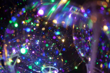 Renkli ışık Bokeh soyut arka plan