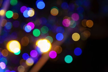 Renkli ışık Bokeh soyut arka plan
