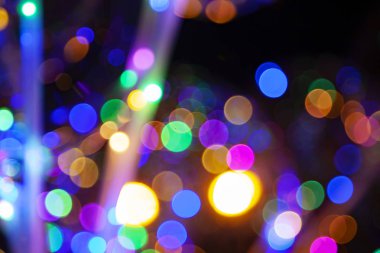 Renkli ışık Bokeh soyut arka plan