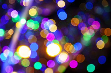 Renkli ışık Bokeh soyut arka plan