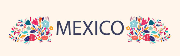 Векторная иллюстрация с красивым дизайном о Мексике
