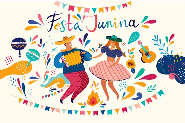 Готель Festa junina — стоковий вектор