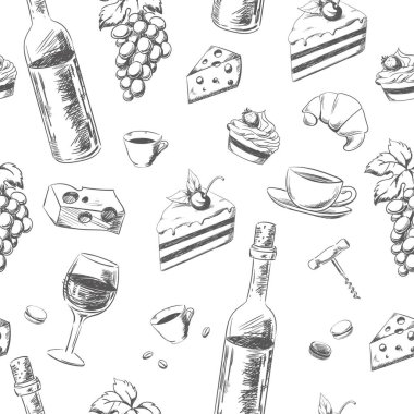 El çizimi restoran modeli