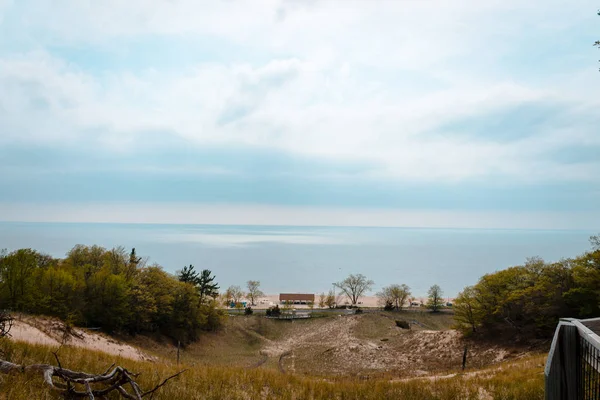 Looking Park Sand Dune Hoffmaster Park — Stock Photo, Image