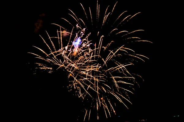 Exploderande Fyrverkerier Himlen Den Juli Grand Rapids Michigan — Stockfoto