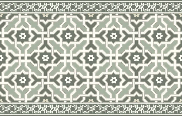 Ornement Vectoriel Oriental Utilisé Pour Décoration Cadres Bordures Noir Blanc — Image vectorielle