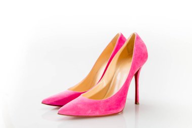 Süet Kadın Pembe Topukları