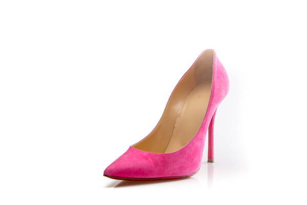 Suede Women's Pink High Heels