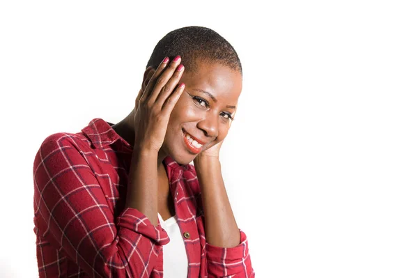 Estilo Vida Retrato Natural Joven Atractiva Fresca Mujer Afroamericana Fresca —  Fotos de Stock